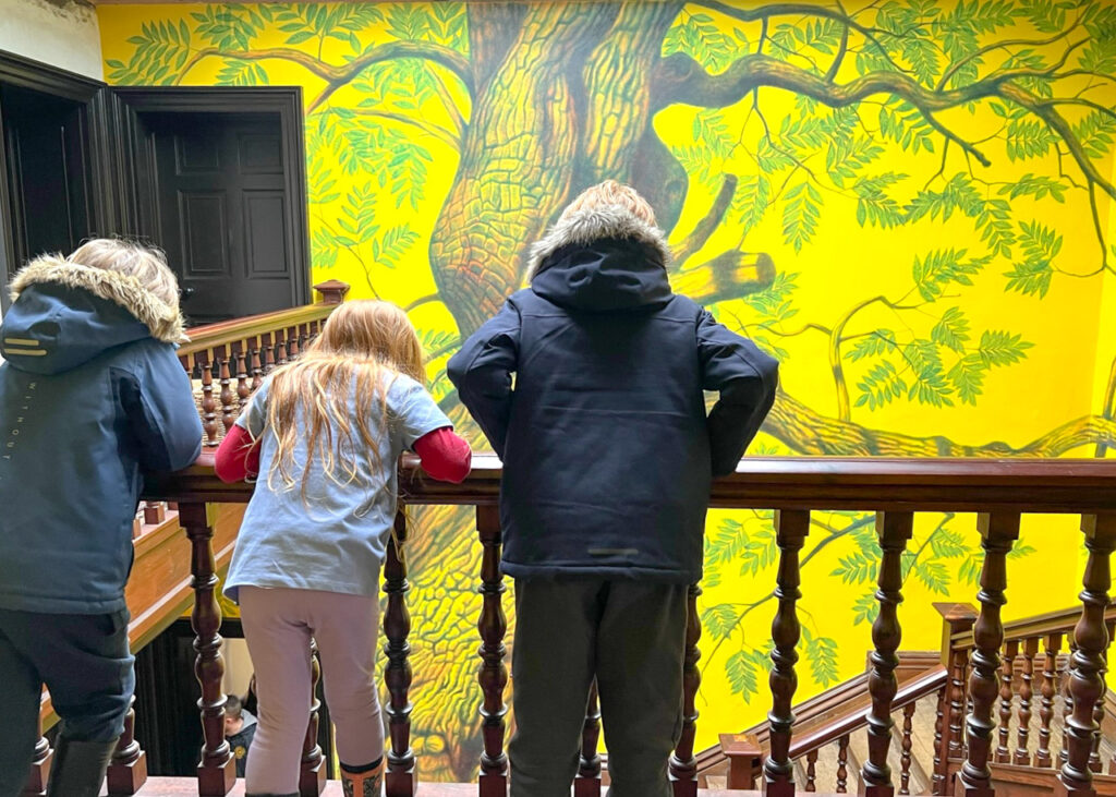 Allan Bank with kids