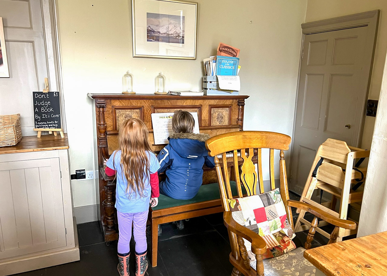 Allan Bank with kids