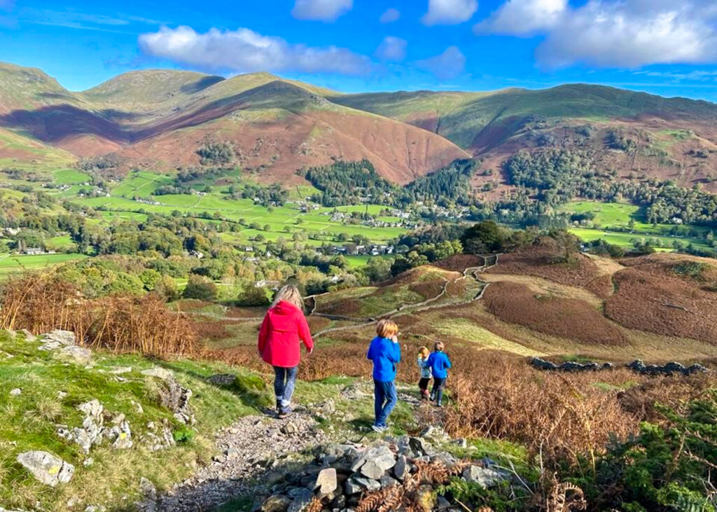 kids hiking in the Lake District